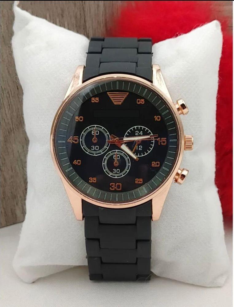 Men's Stainless Steel Analog Watch Brown Grey Black Blue