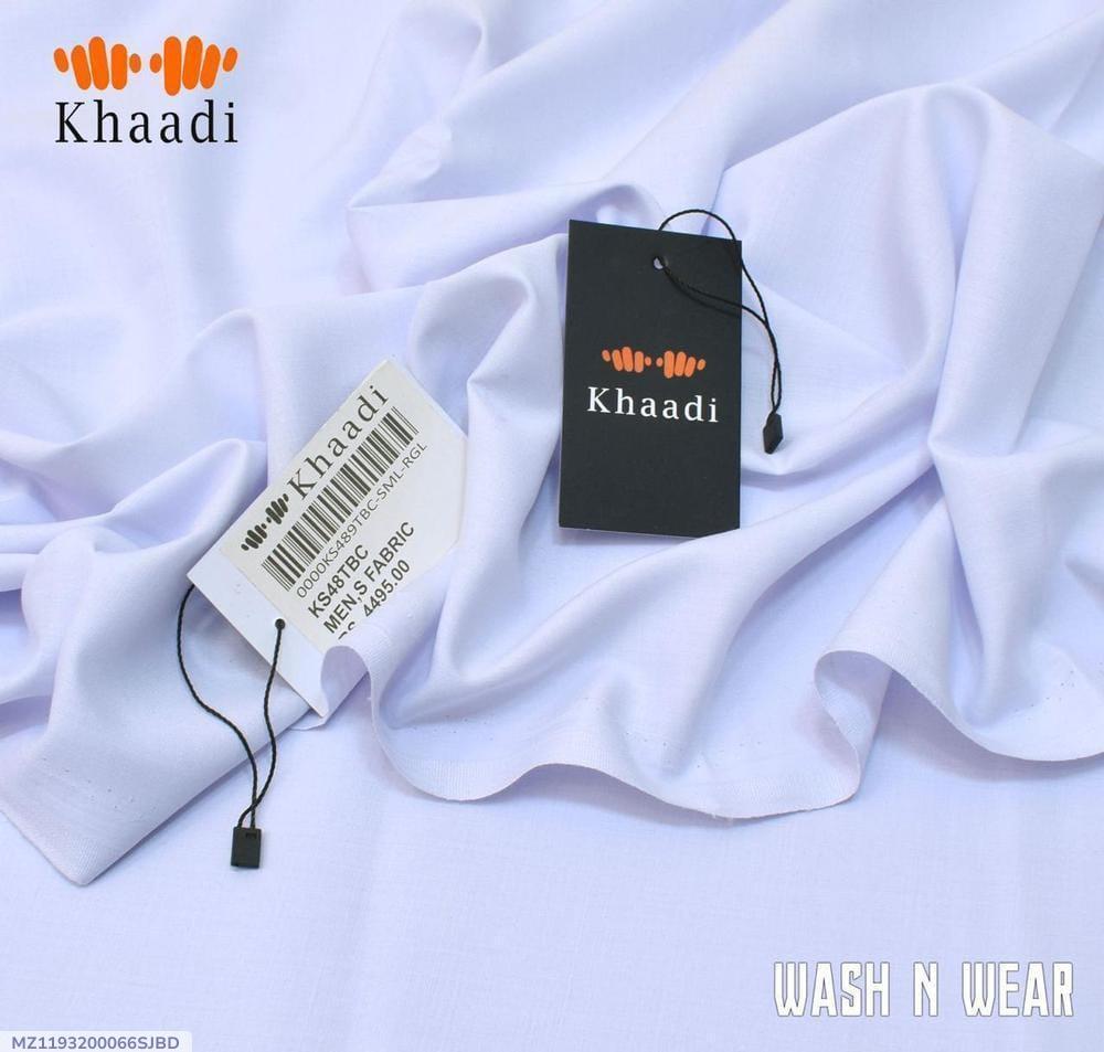Men's Wash & Wear Plain White Suit Pakistan
