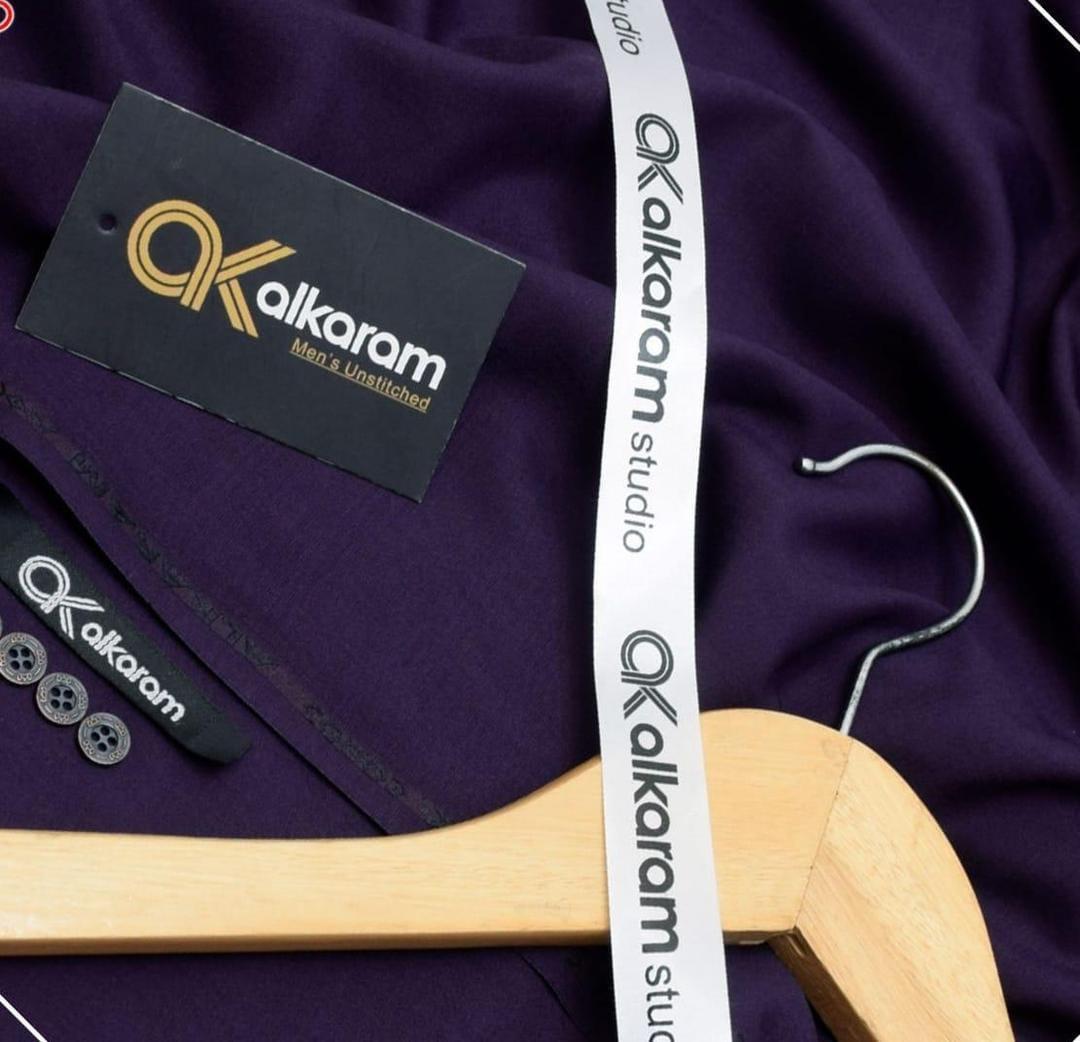 Men's Unstitched Wash & Wear Suit Purple All Season