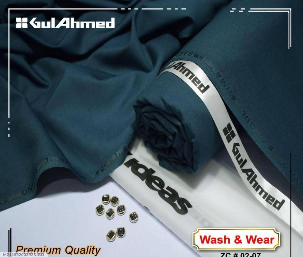 GulAhmed Wash & Wear Blue Suit for Men