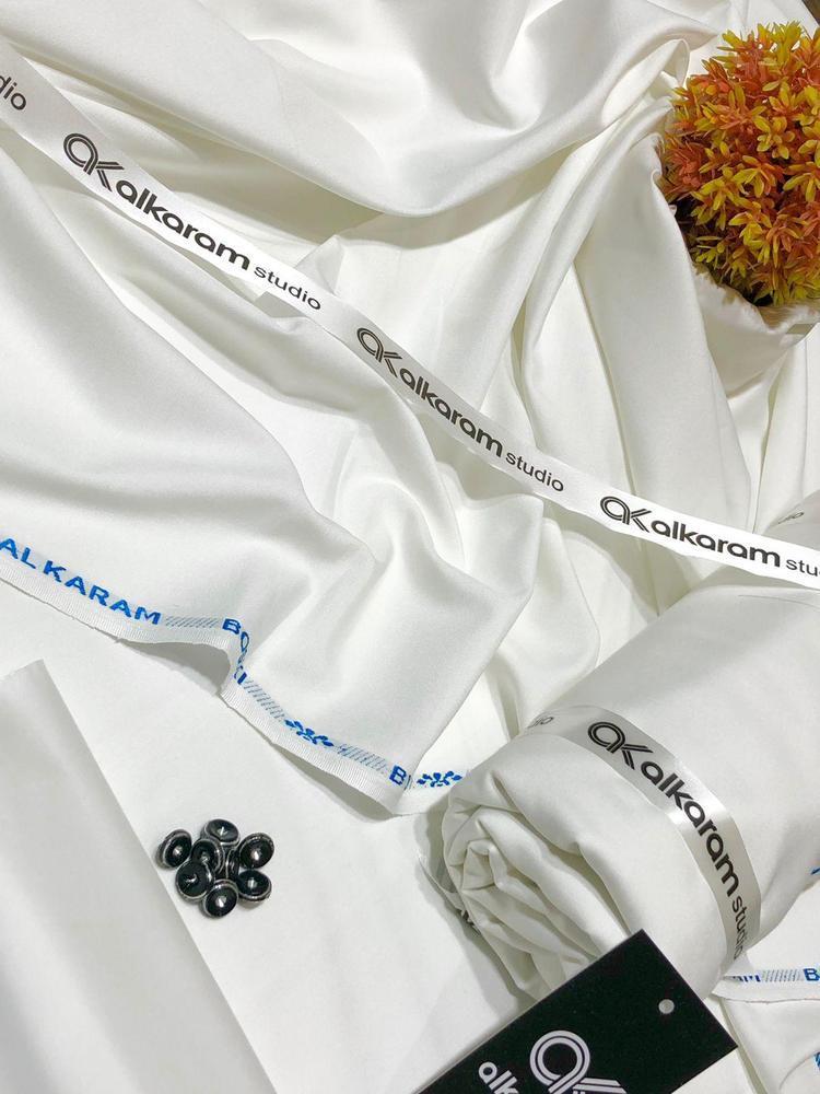 Men's Off-White Wash & Wear Suit Premium Quality Pakistan