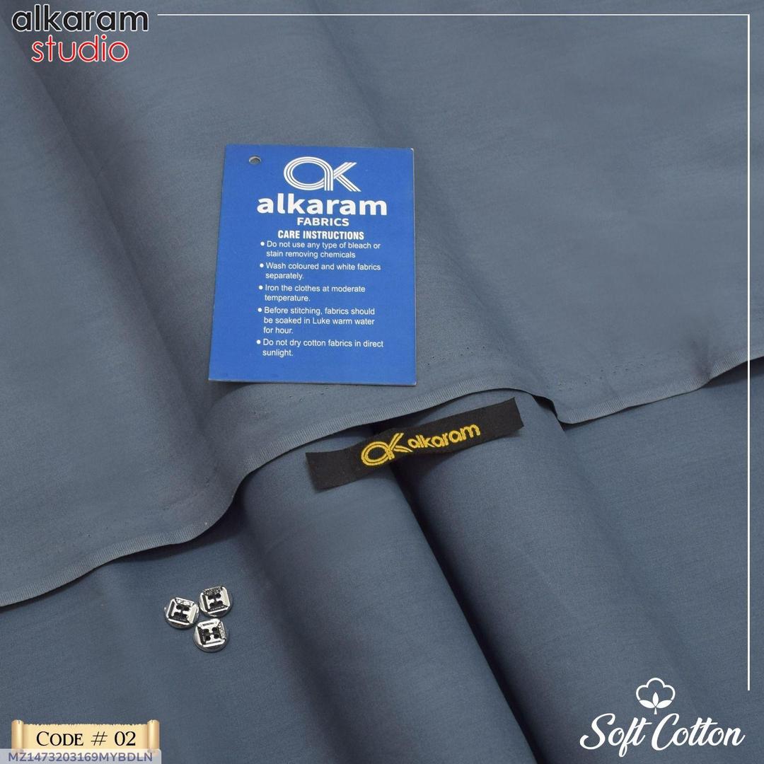 Men's Premium Cotton Plain Grey Suit for Summer Eid