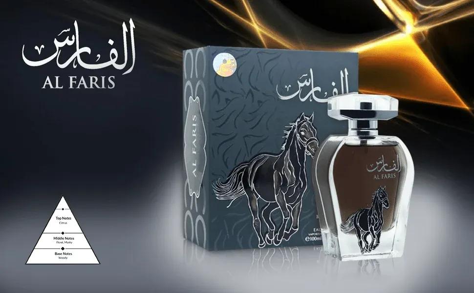 Al Faris EDP 100ml Glass Maroon Bottle Unisex
