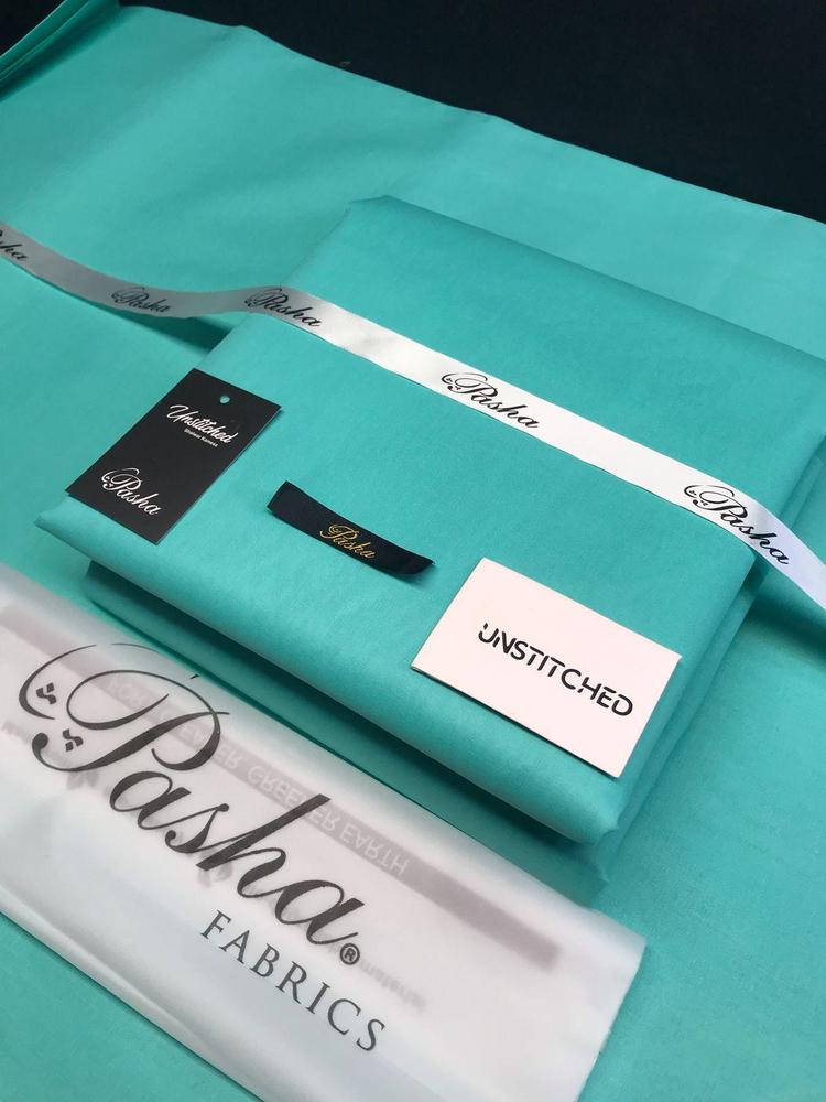 Men's Unstitched Cotton Suit Turquoise Eid Wedding Office
