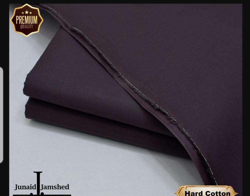 Men's Hard Cotton Plain Suit Purple Eid Wedding Formal