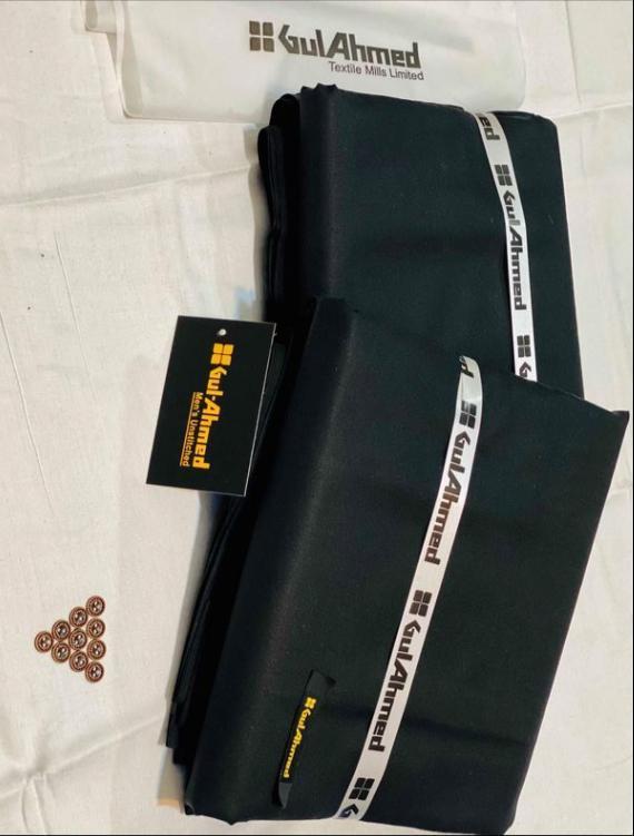 Men Cotton Plain Suit Eid Formal Wear 4.5m Unstitched