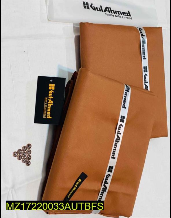 Gul Ahmed Cotton Suit Brown 4.5m Unstitched
