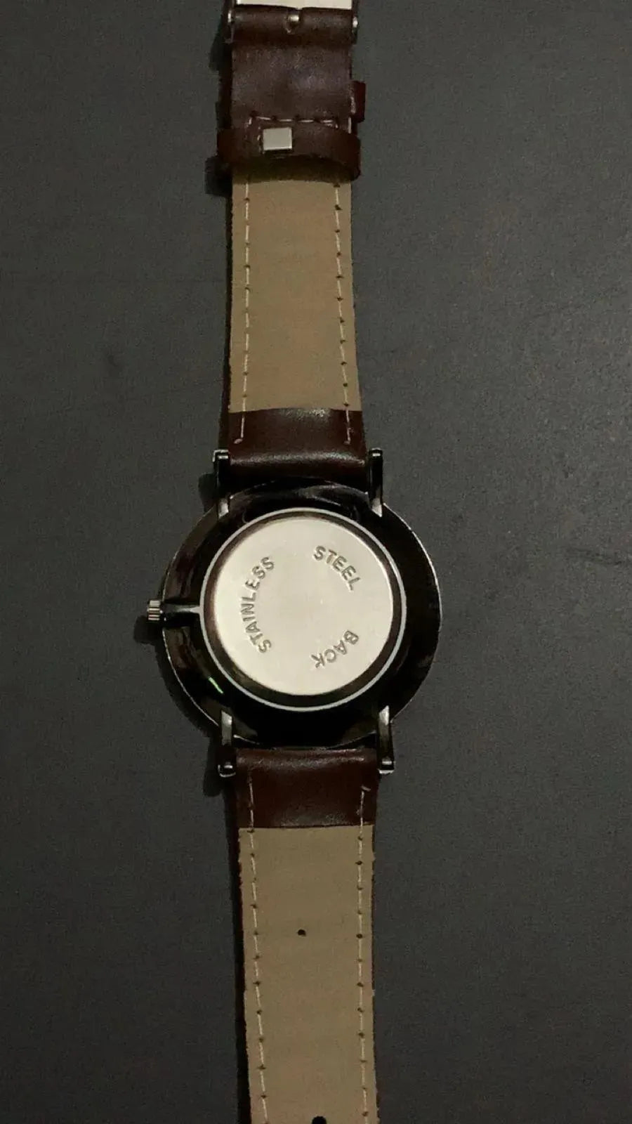 Men's Brown Leather Chronograph Watch