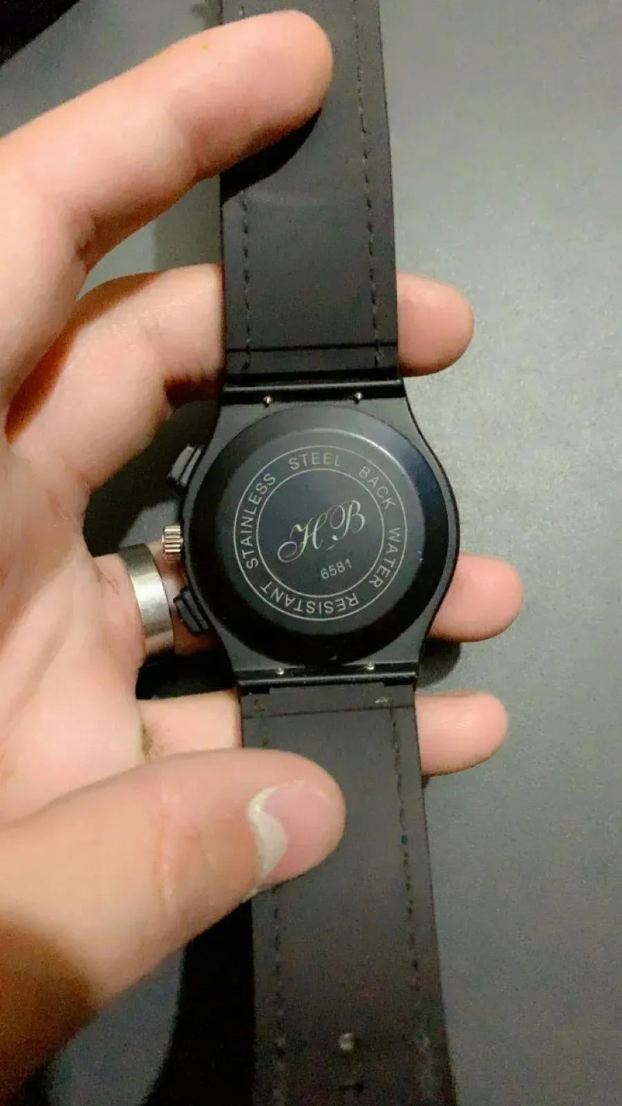 Men's Brown Leather Chronograph Watch