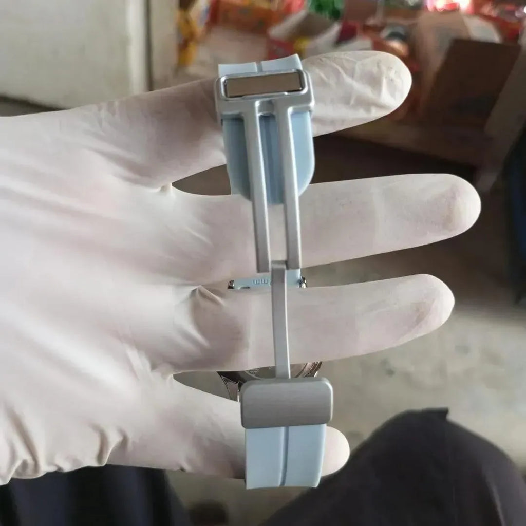 Men's Blue Rubber Watch 45mm Analogue Daily Wear
