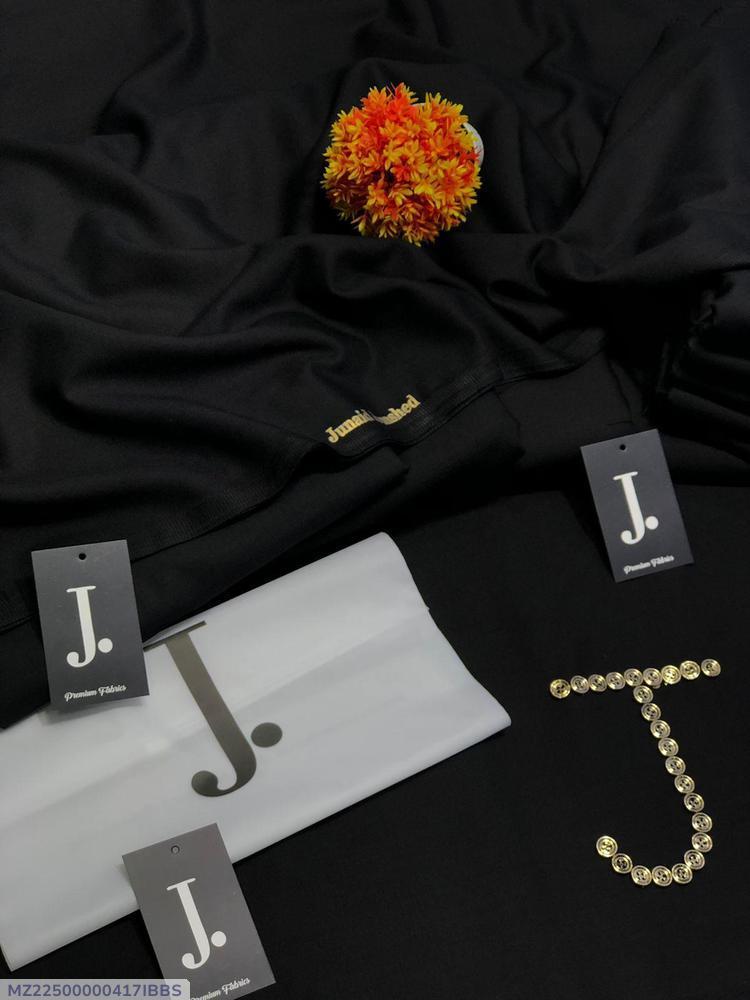 Men's Plain Black Wash & Wear Suit Summer Pakistan
