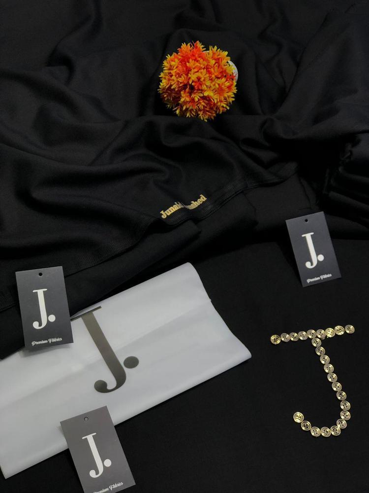Men's Plain Black Wash & Wear Suit Summer Pakistan