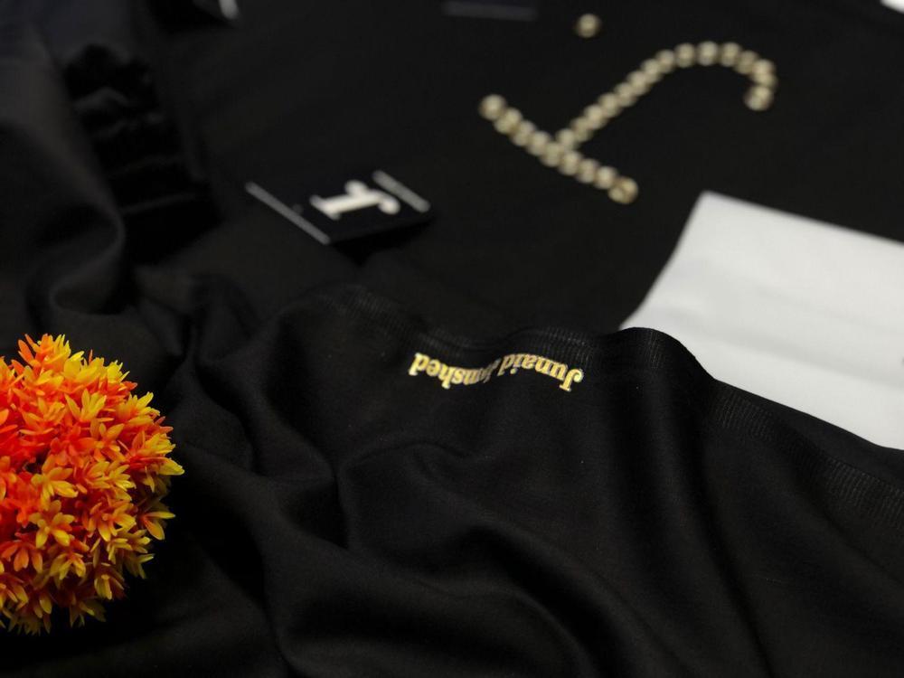 Men's Plain Black Wash & Wear Suit Summer Pakistan