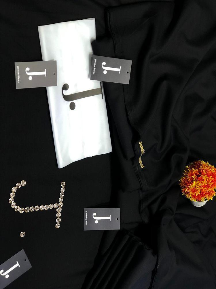 Men's Plain Black Wash & Wear Suit Summer Pakistan