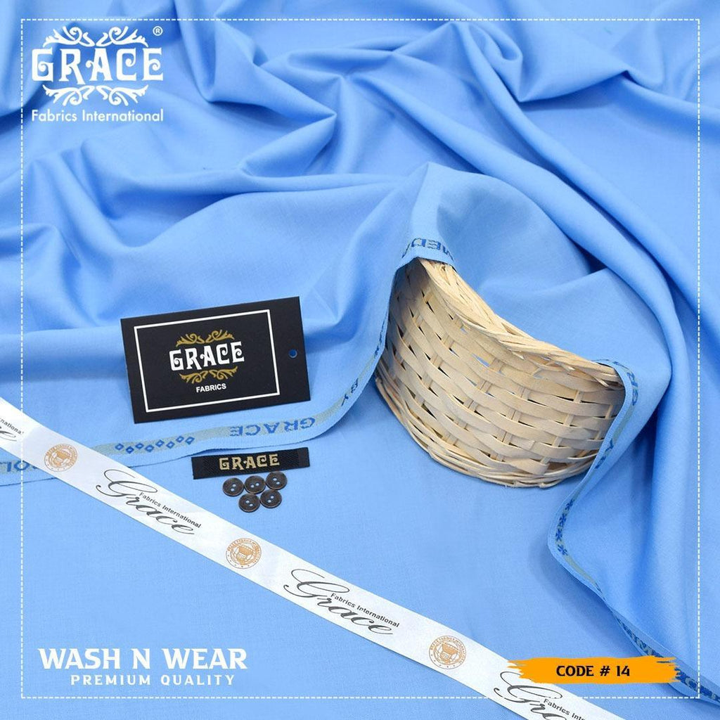 Men's Blue Wash & Wear Suit Premium Quality