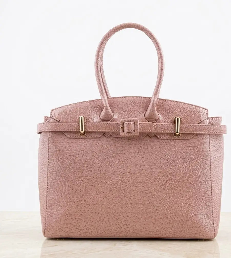 Girl's Faux Leather Plain Tote Bags