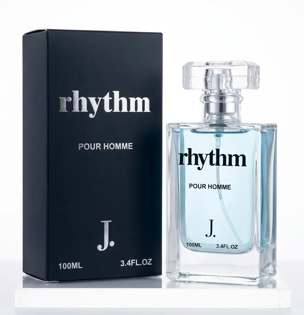 Rhythm Pour Homme by J. (Eau De Parfum - 100ml) | Fresh & Woody Everyday Men's Perfume