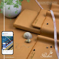 Men Cotton Plain Suit Peach 8 Button Summer