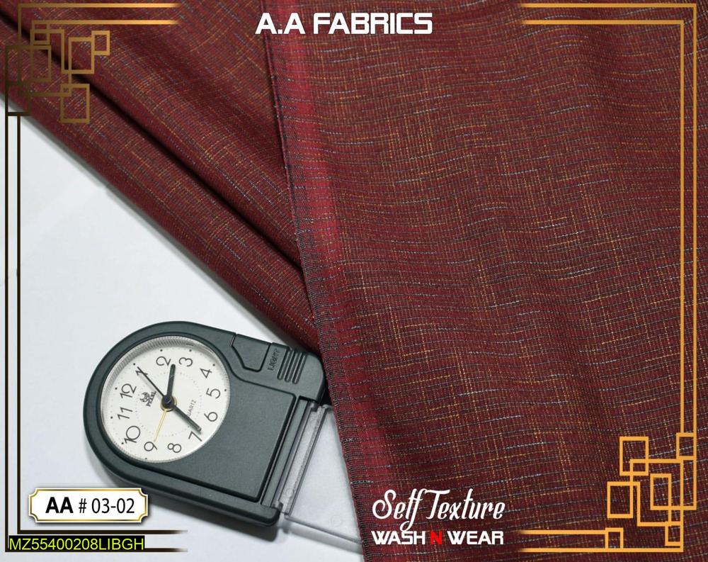 Premium Cotton Self-Texture Maroon Suit for Men