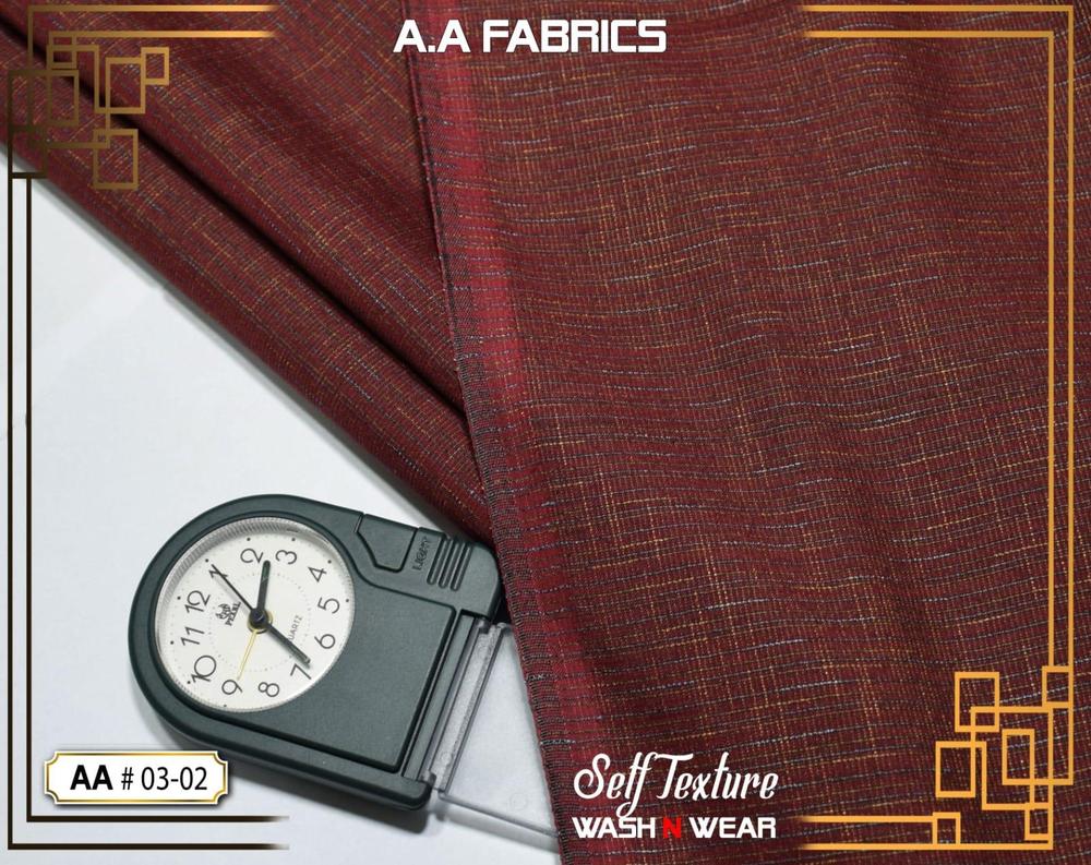 Premium Cotton Self-Texture Maroon Suit for Men