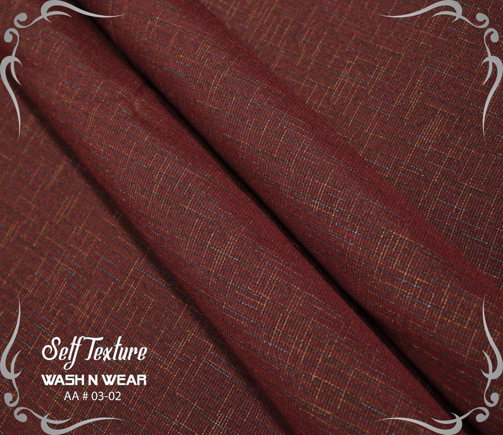 Premium Cotton Self-Texture Maroon Suit for Men