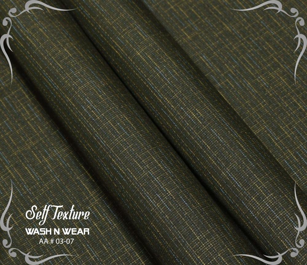 Premium Cotton Self-Texture Suit for Men Green Wash & Wear