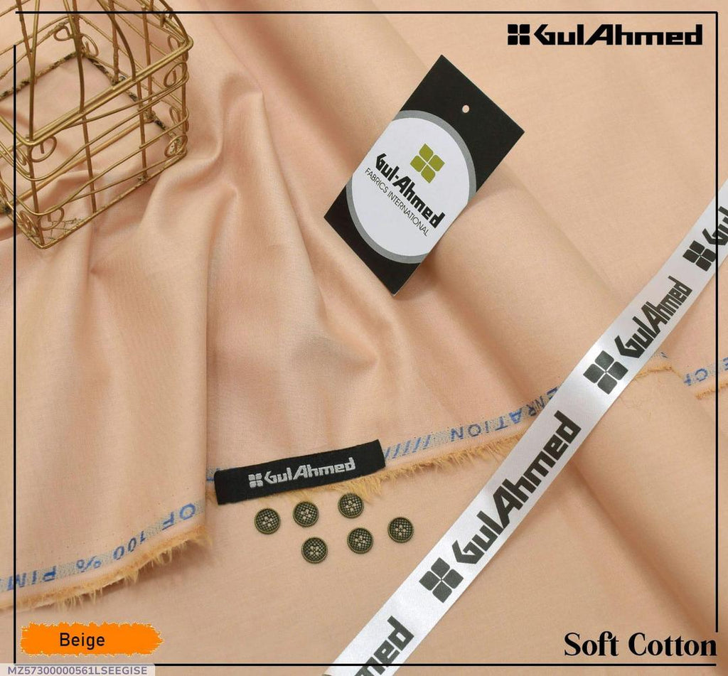 Beige Soft Cotton Suit for Men Summer Wear