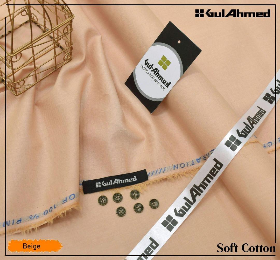 Beige Soft Cotton Suit for Men Summer Wear