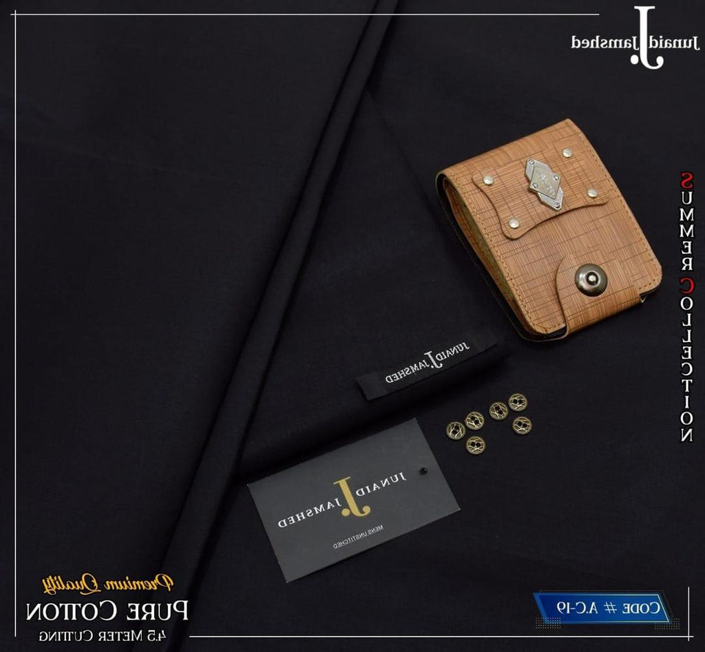 Stylish Black Paper Cotton Suit for Men Summer Wear