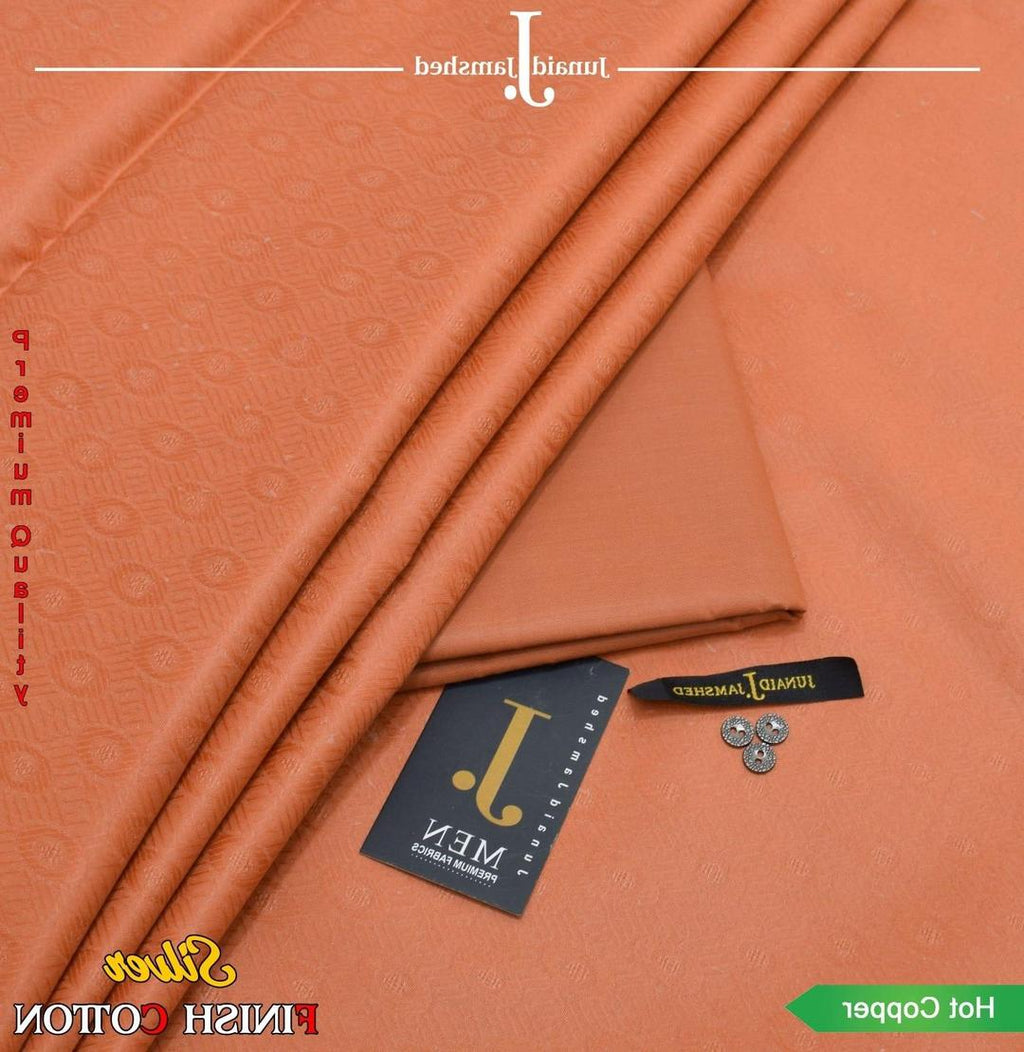 Men's Hot Copper Textured Hard Cotton Suit