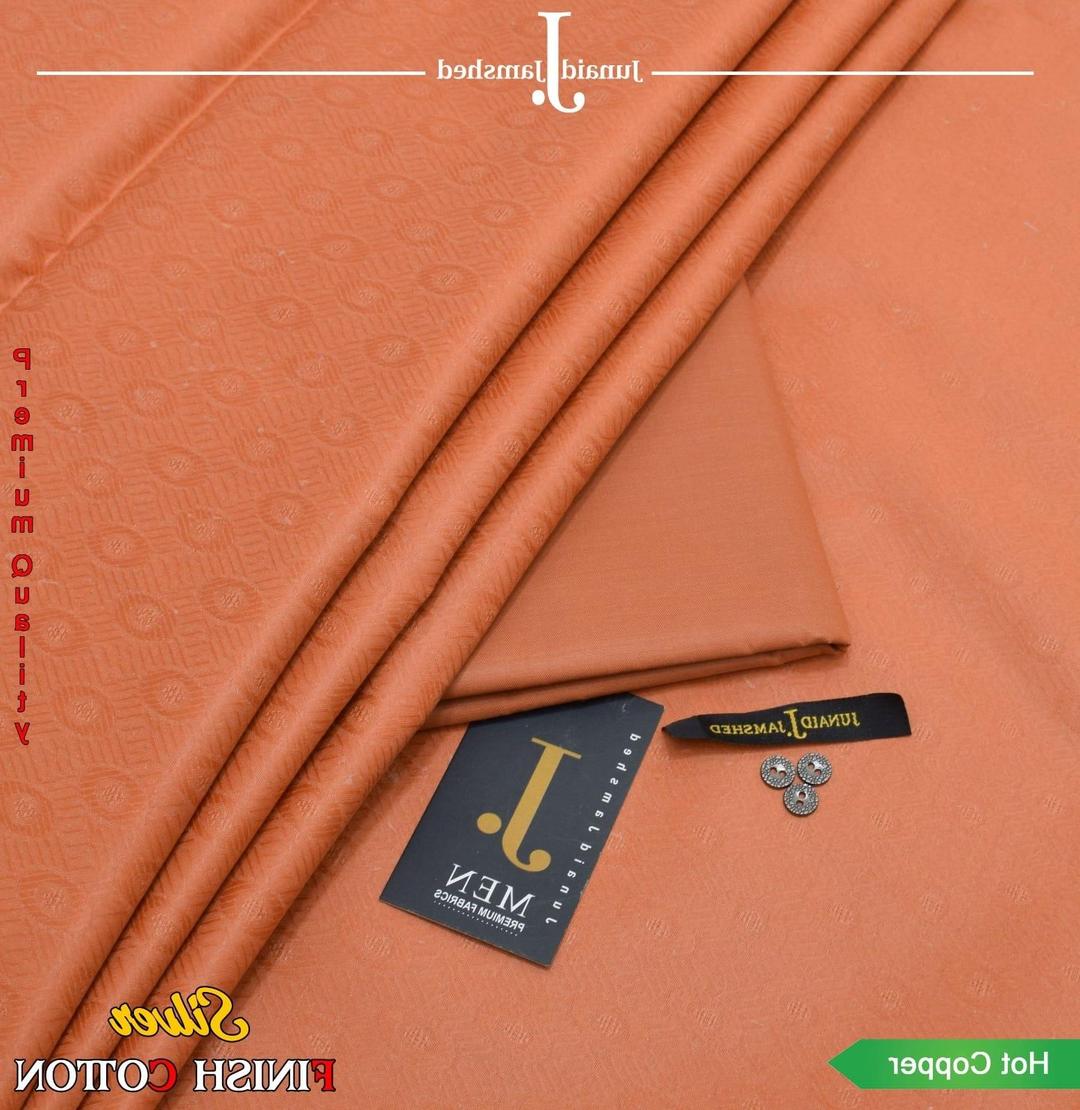 Men's Hot Copper Textured Hard Cotton Suit
