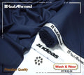 Men's Wash & Wear Plain Suit Navy Blue