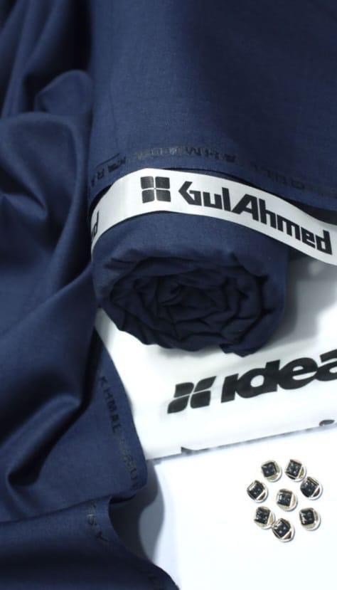 Men's Wash & Wear Plain Suit Navy Blue
