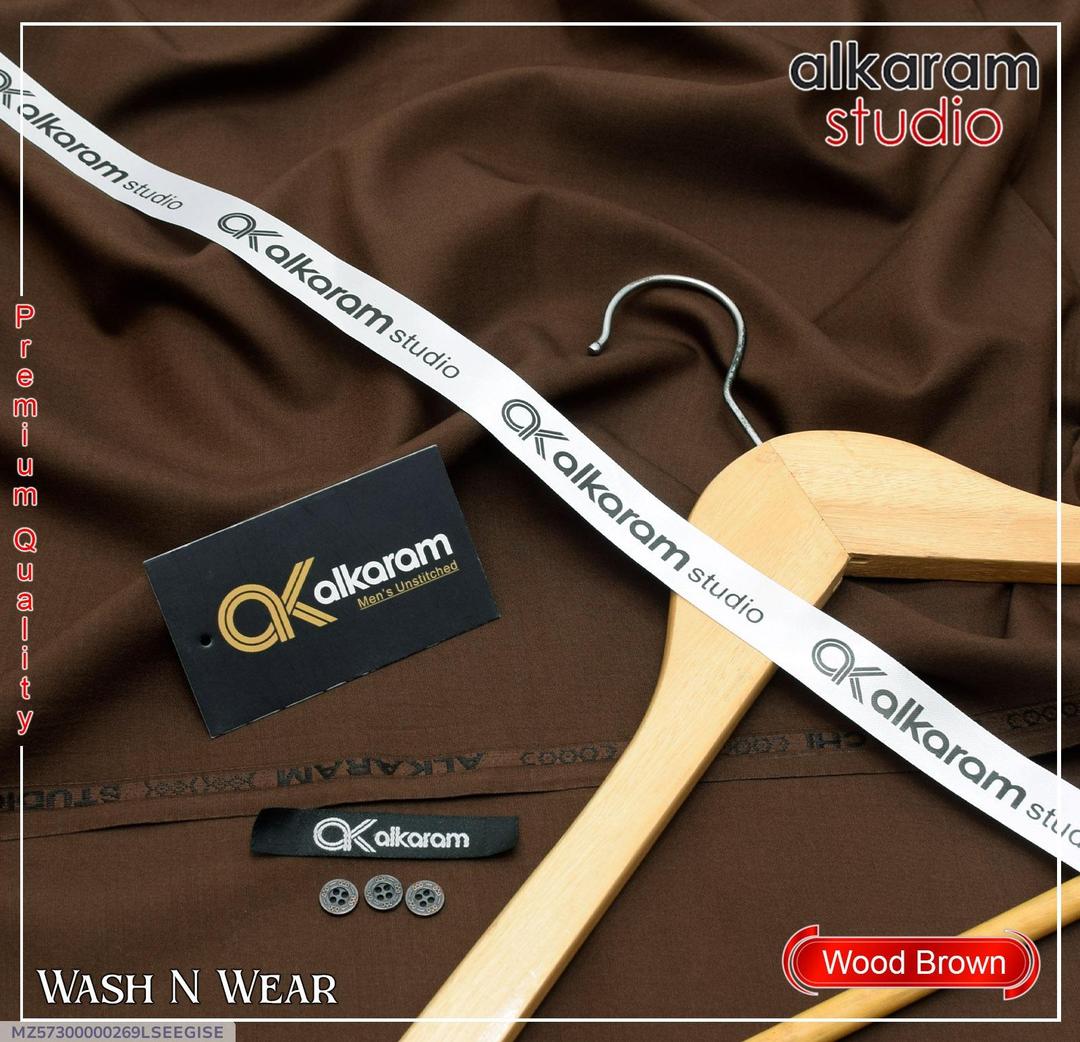 Wood Brown Unstitched Suit for Men Winter Wear Wash & Wear