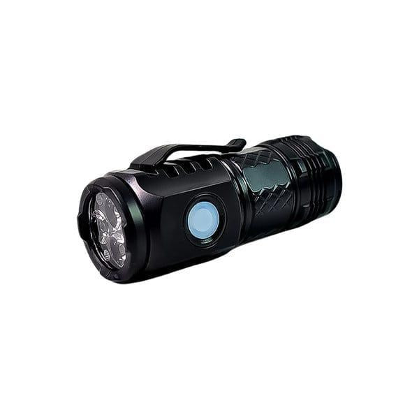 Rechargeable LED Torch Light Black Type-C Camping Hiking Emergency Light