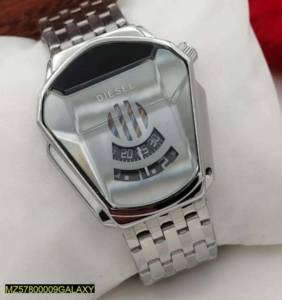 Gold Diesel Digital Watch for Men