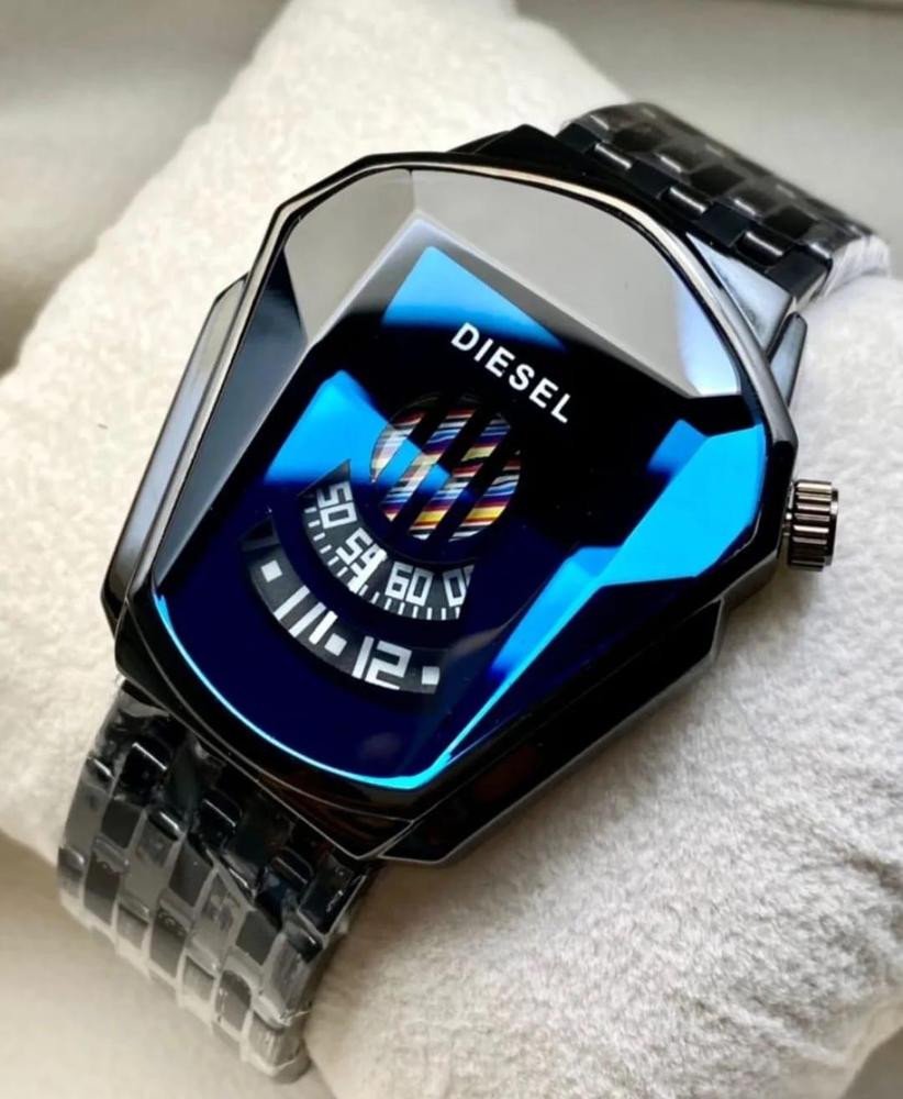 Gold Diesel Digital Watch for Men