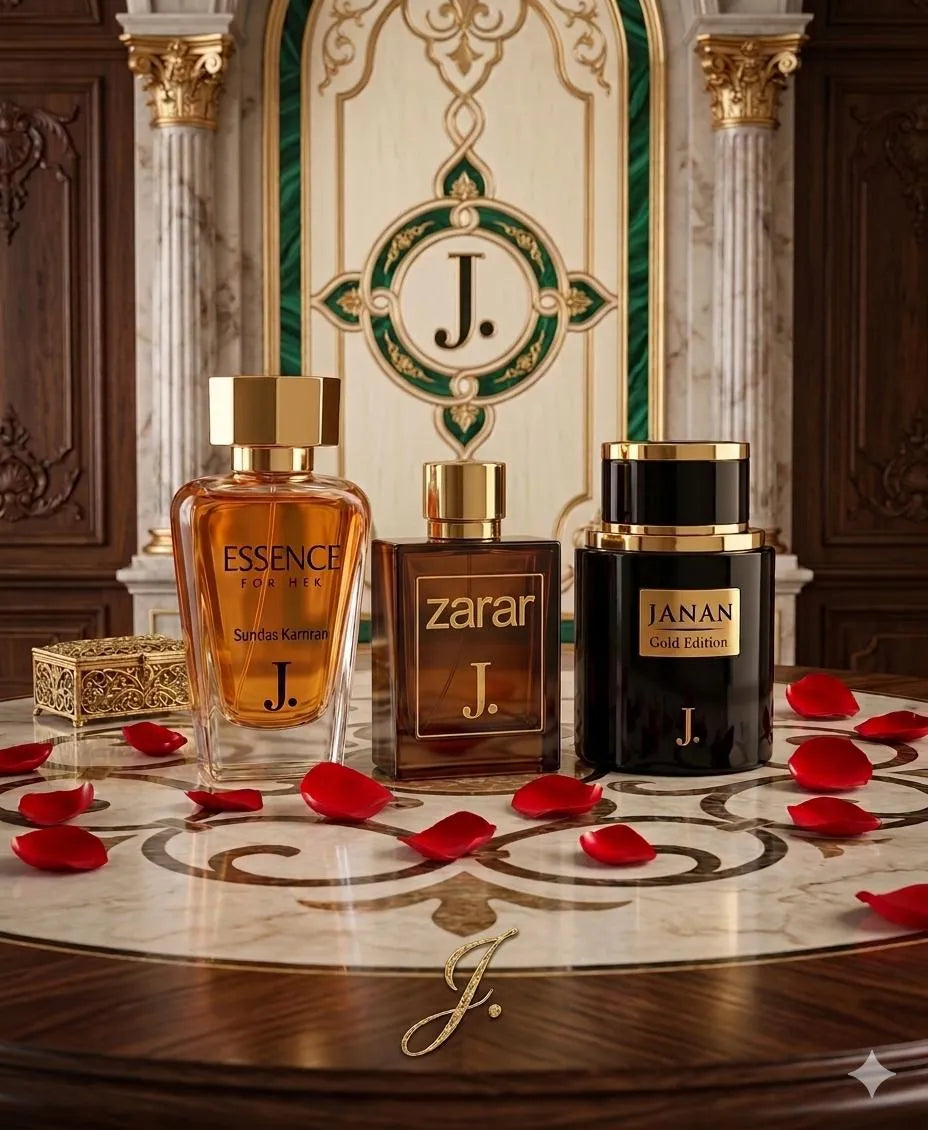 Janan Zarar Essense Unisex Perfume Set 3 Pcs Black