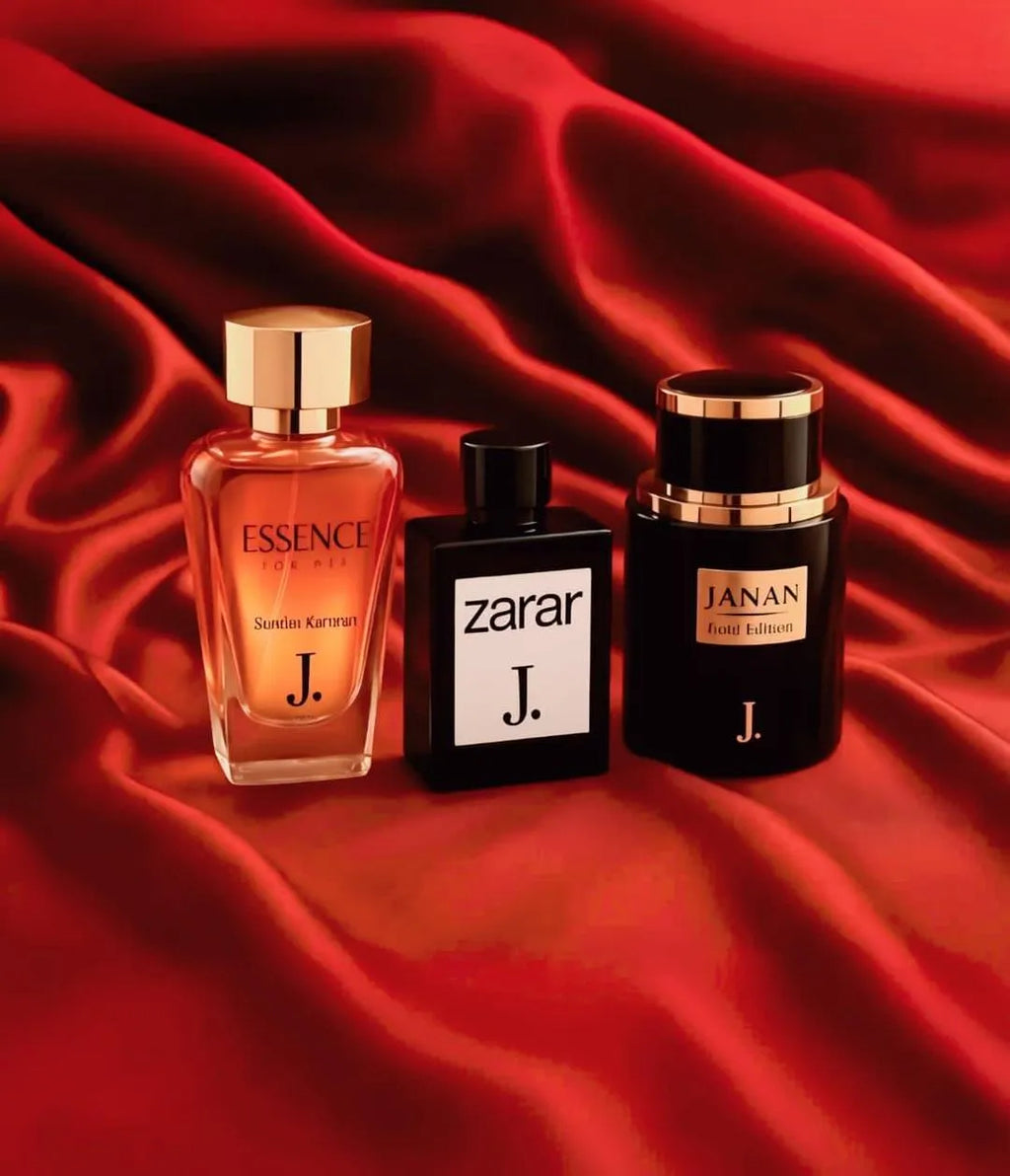 Janan Zarar Essense Unisex Perfume Set 3 Pcs Black