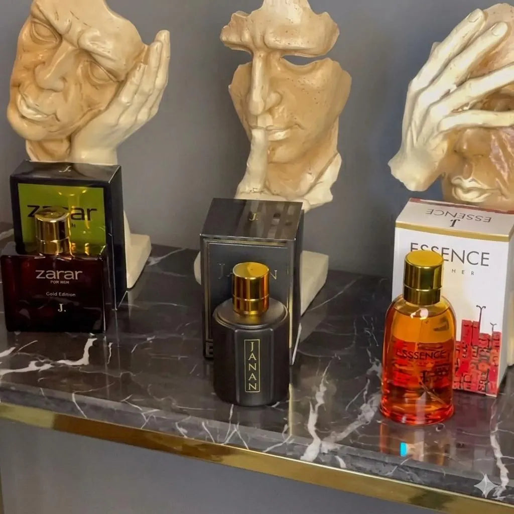 Janan Zarar Essense Unisex Perfume Set 3 Pcs Black
