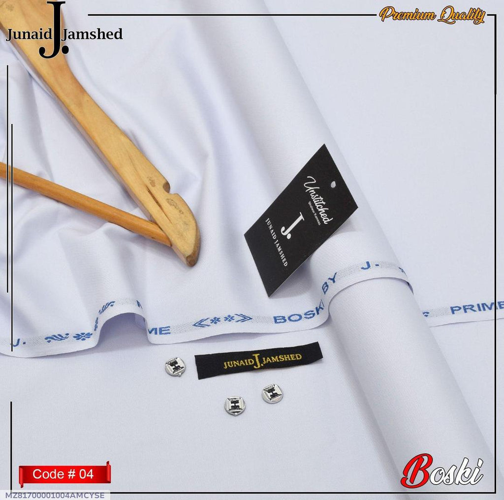 Men's White Wash & Wear Plain Suit Summer Wedding Party Wear