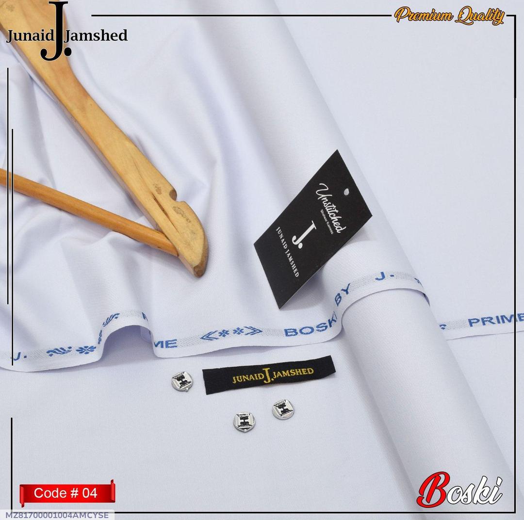Men's White Wash & Wear Plain Suit Summer Wedding Party Wear