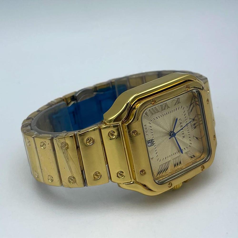 Carter Gold Stainless Steel Watch with Roman Numeral