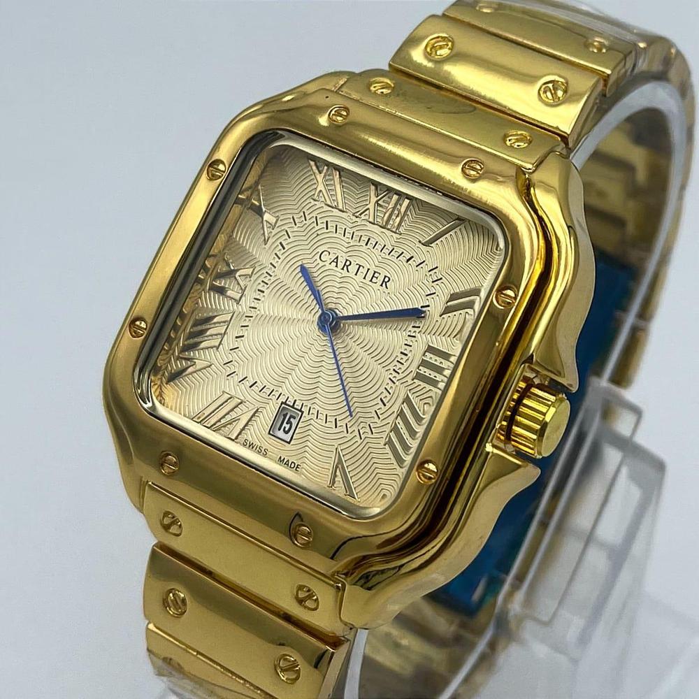 Carter Gold Stainless Steel Watch with Roman Numeral