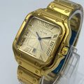 Carter Gold Stainless Steel Watch with Roman Numeral