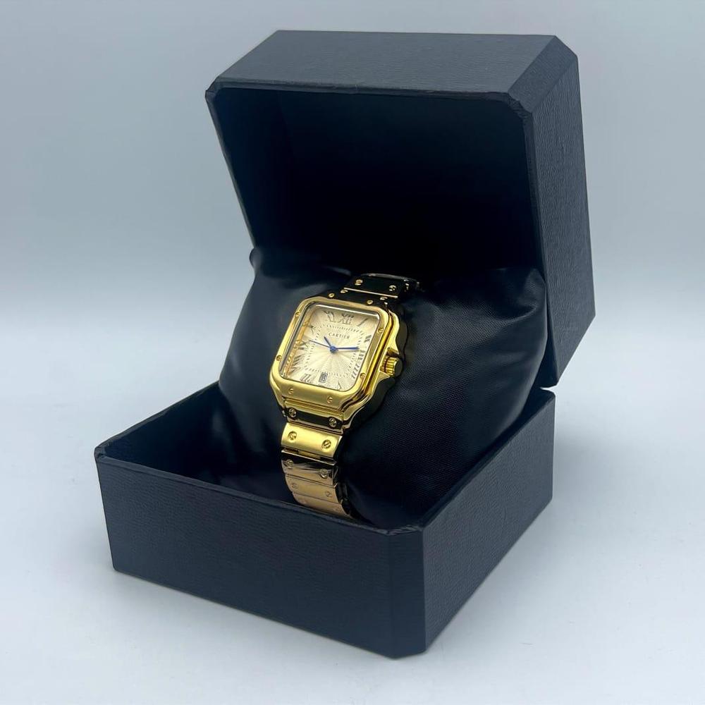 Carter Gold Stainless Steel Watch with Roman Numeral