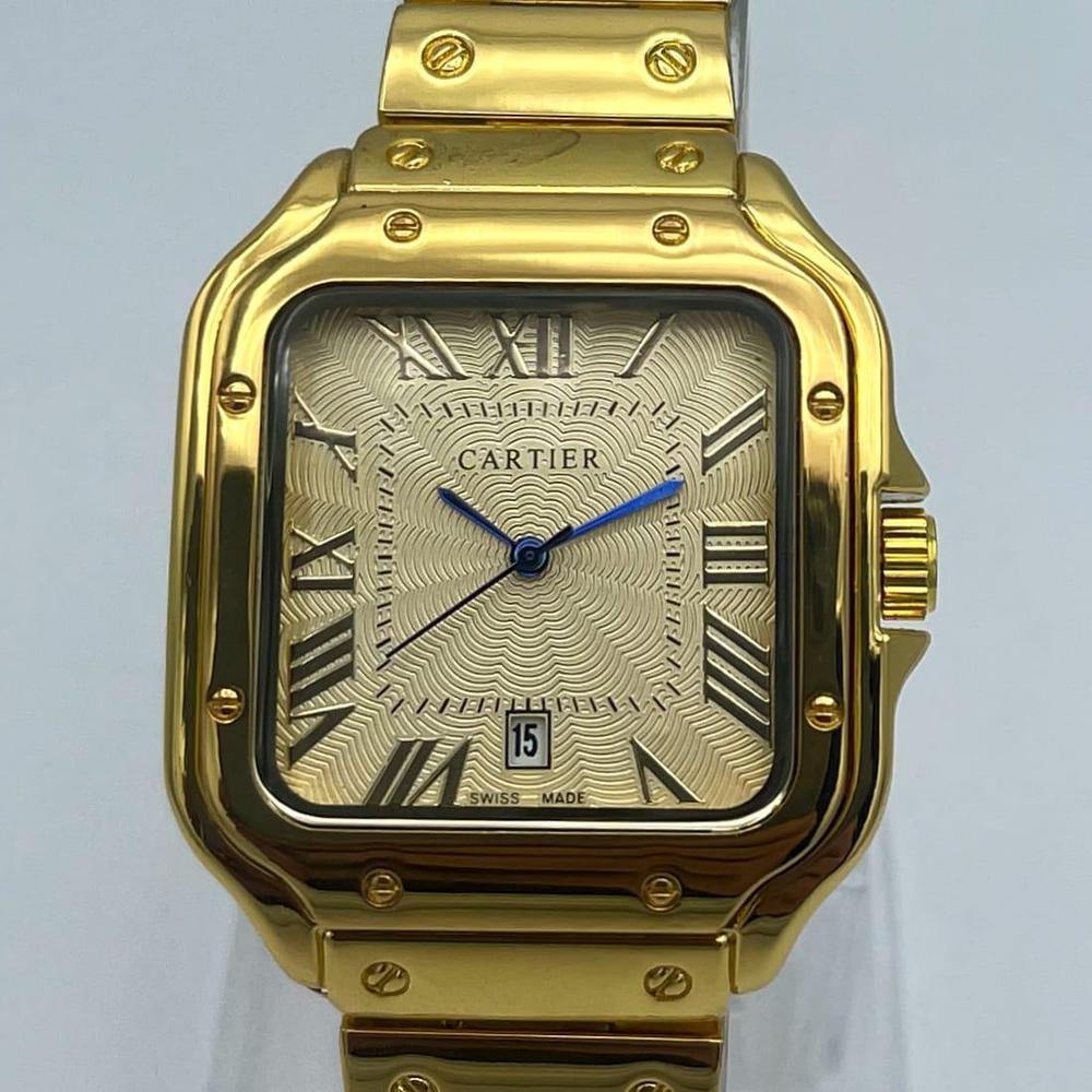 Carter Gold Stainless Steel Watch with Roman Numeral