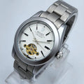 Stainless Steel Men's Watch White Dial Water Resistant