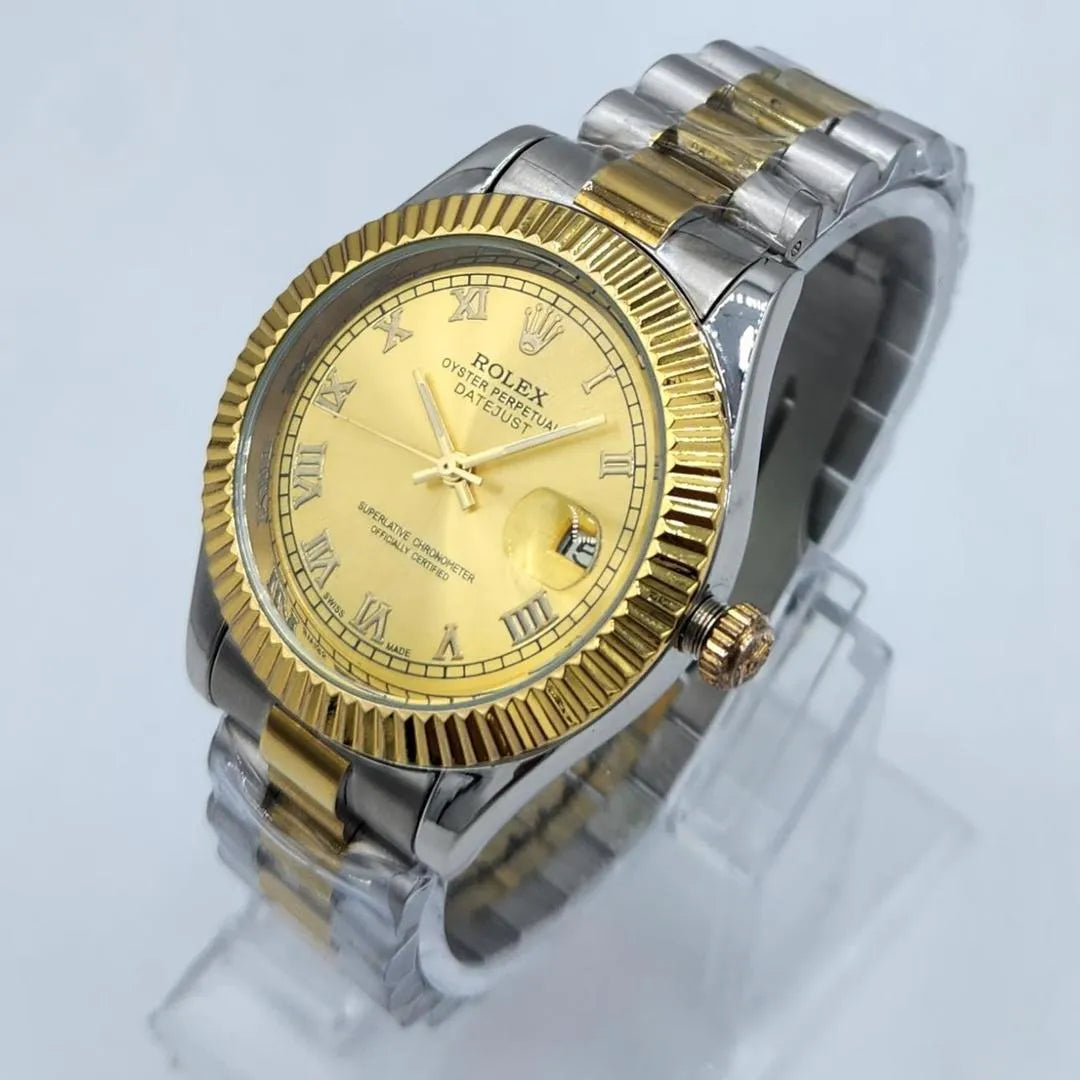 Men's Rolex Submarmer Gold Stainless Steel Watch